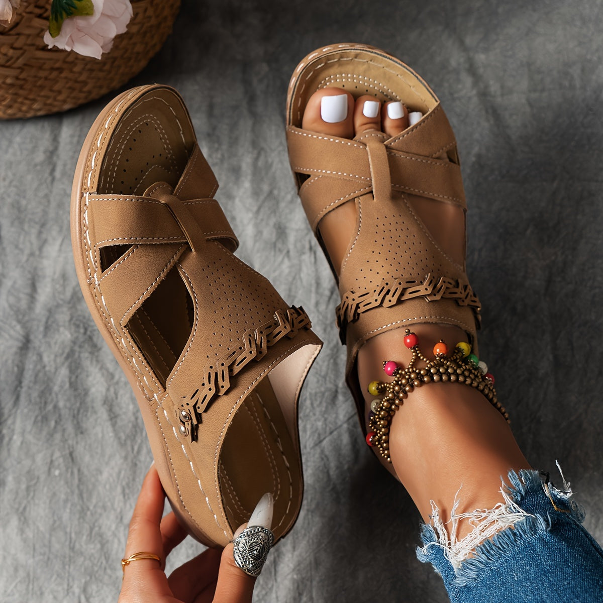 Elanea™ – Frauen Sommerschuhe Atmungsaktive Sandalen mit Plattform 5