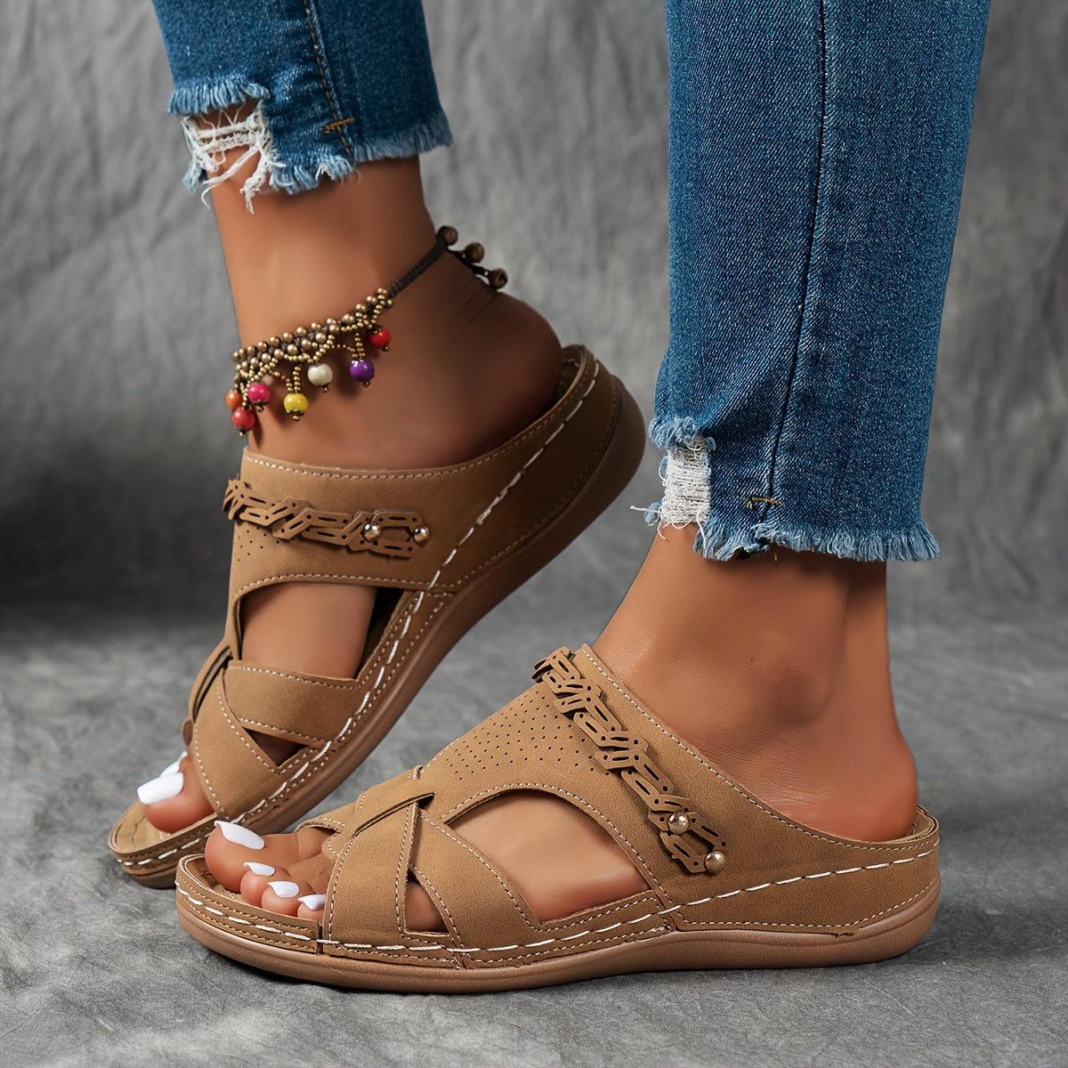 Elanea™ – Frauen Sommerschuhe Atmungsaktive Sandalen mit Plattform 6