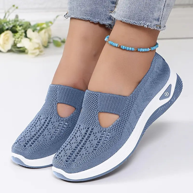Elarova | Atmungsaktive Orthopädische Slip on Sneakers Für Damen
