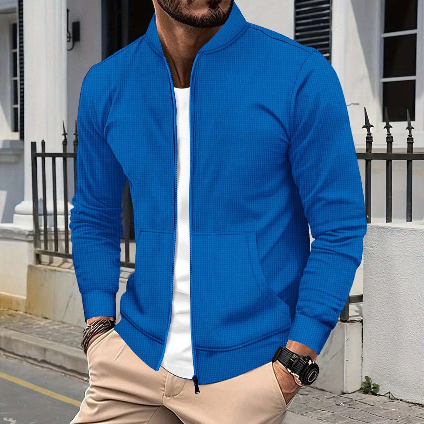 Elarova | Baseballjacke für Herren von Cliff mit Reißverschluss
