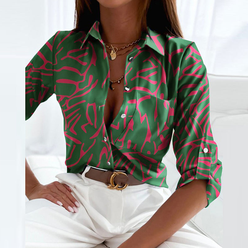 Elarova | Bluse mit Umlegekragen