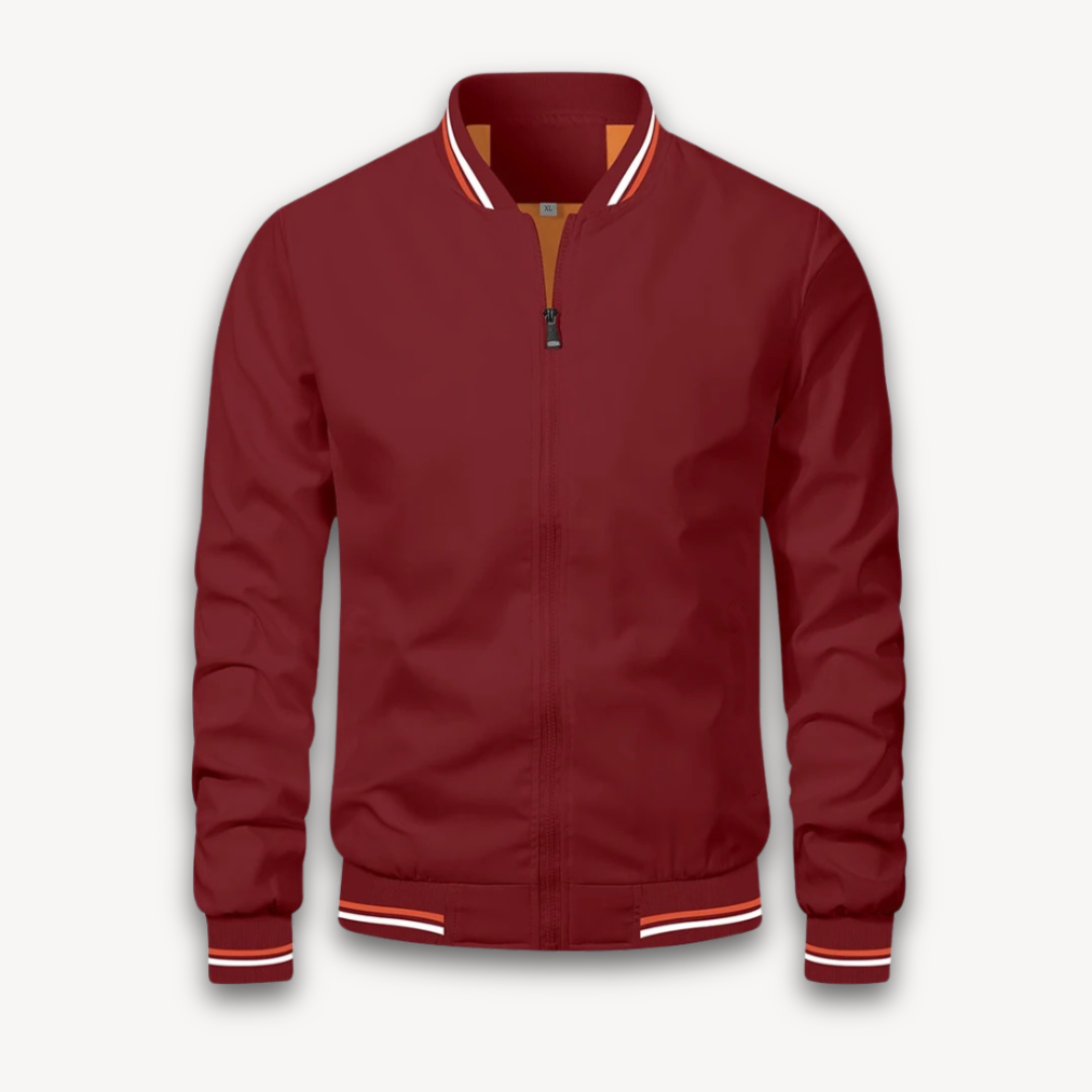 Elarova | Bomberjacke für Herren – Leichter Polyester-Reißverschlussmantel, lässiger Windbreaker