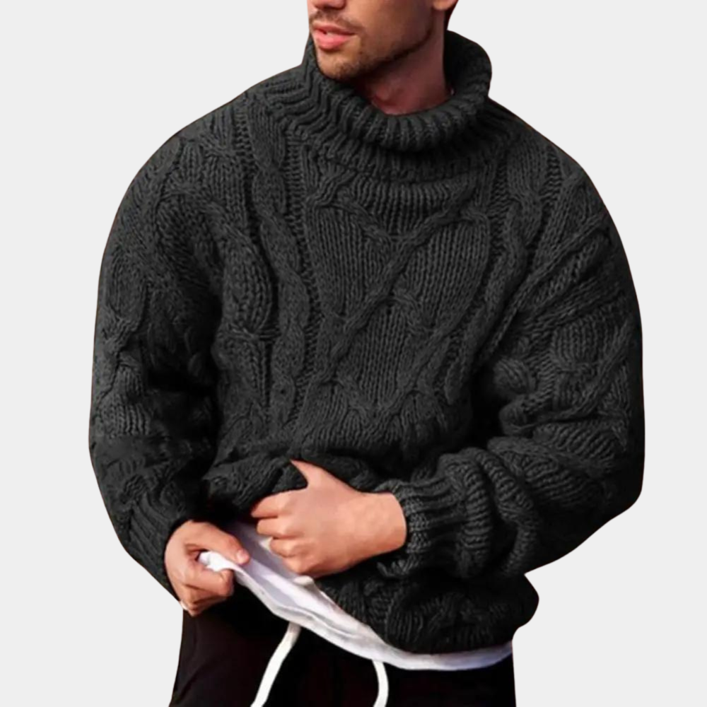 Elarova | Casual Gestrickter Winterpullover
