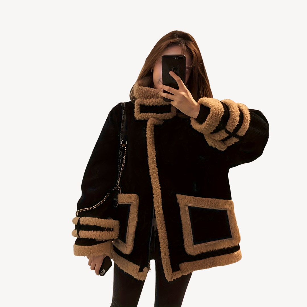 Elarova | Cordjacke aus Lammwolle für Damen