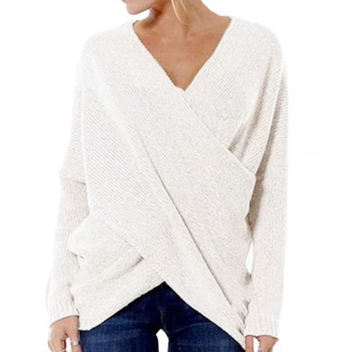 Elarova | Damen Crossover Strickpullover