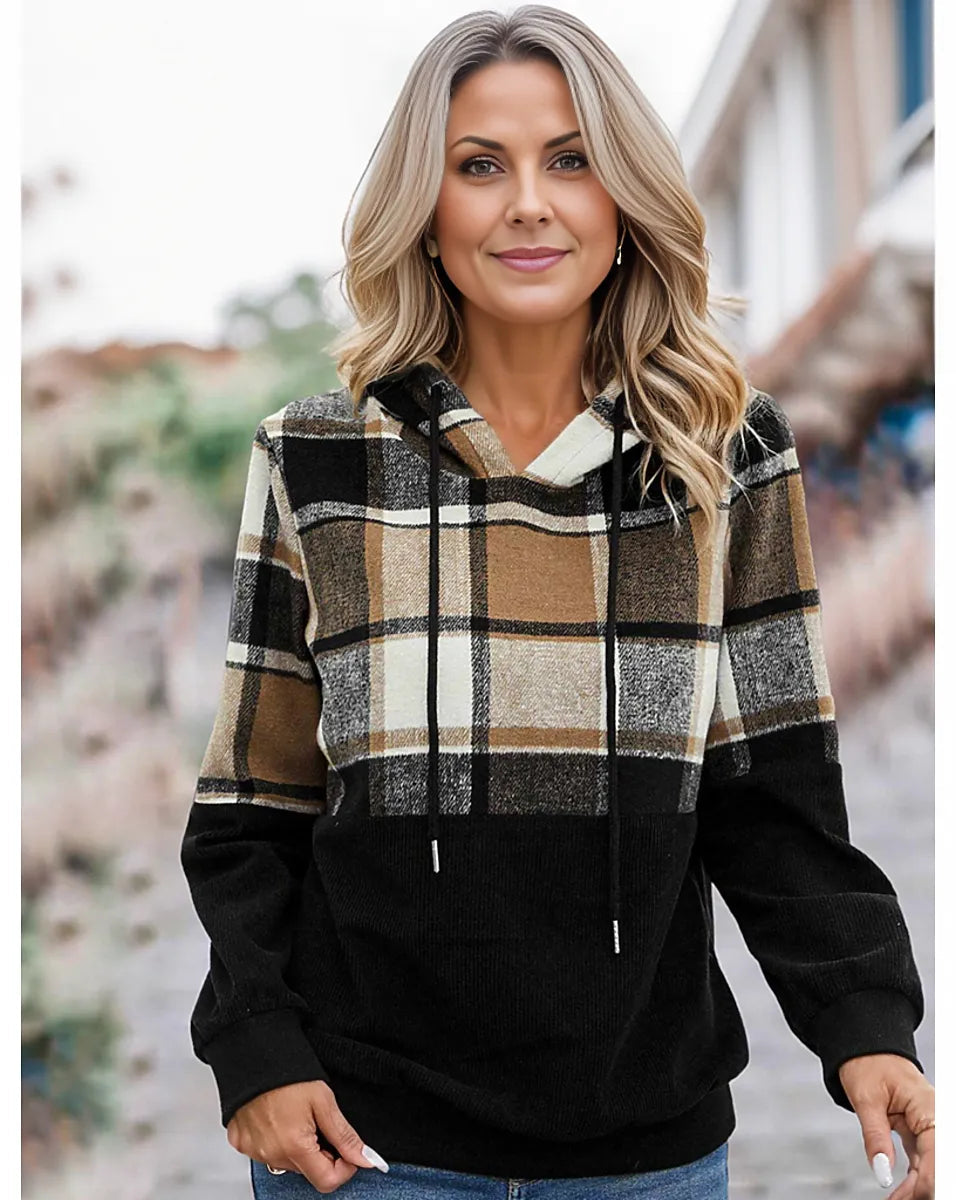Elarova Damen-Hoodie mit Kängurutasche