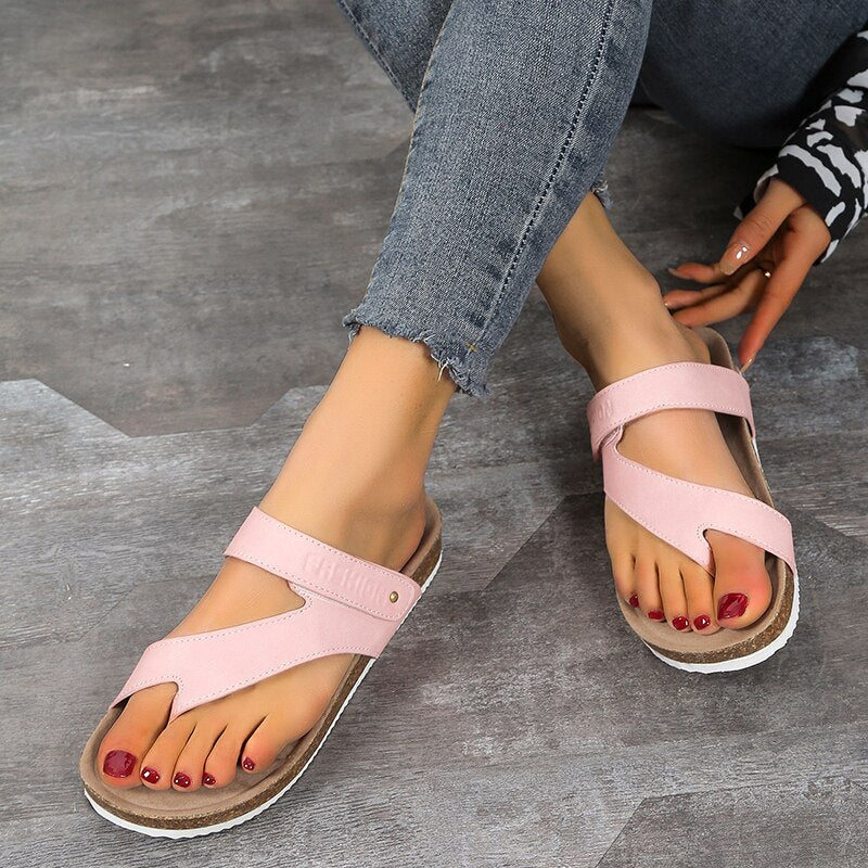 Elarova | Damen Kork Sandalen Ergonomisches Fußbett & Atmungsaktiv