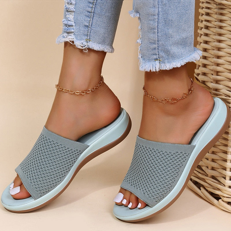 Elarova | Damen Orthopädische Slipper Bequeme Und Atmungsaktive Sommer Damen Slipper