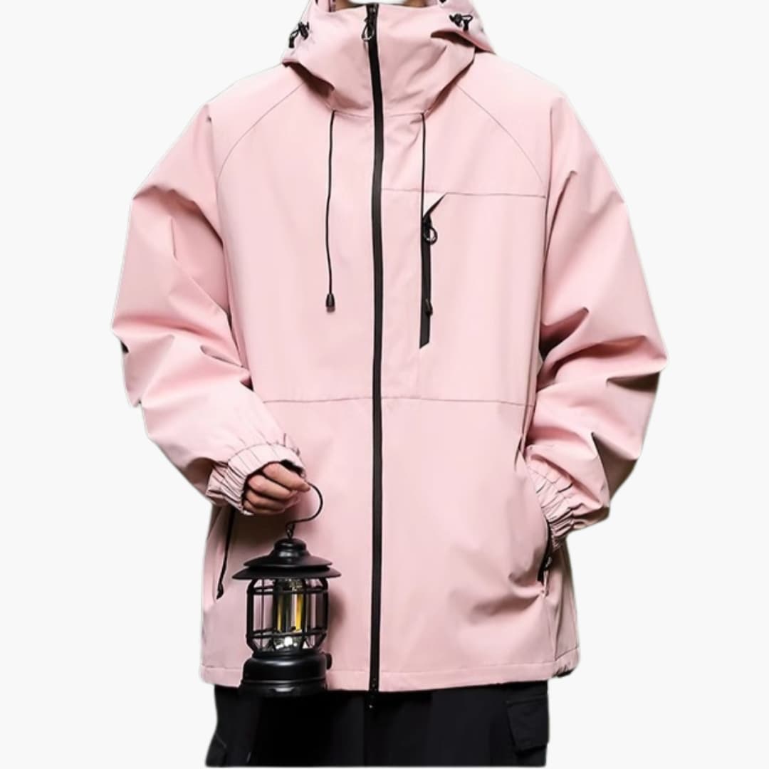 Elarova | Damen Regenjacke mit Kapuze und langen Ärmeln