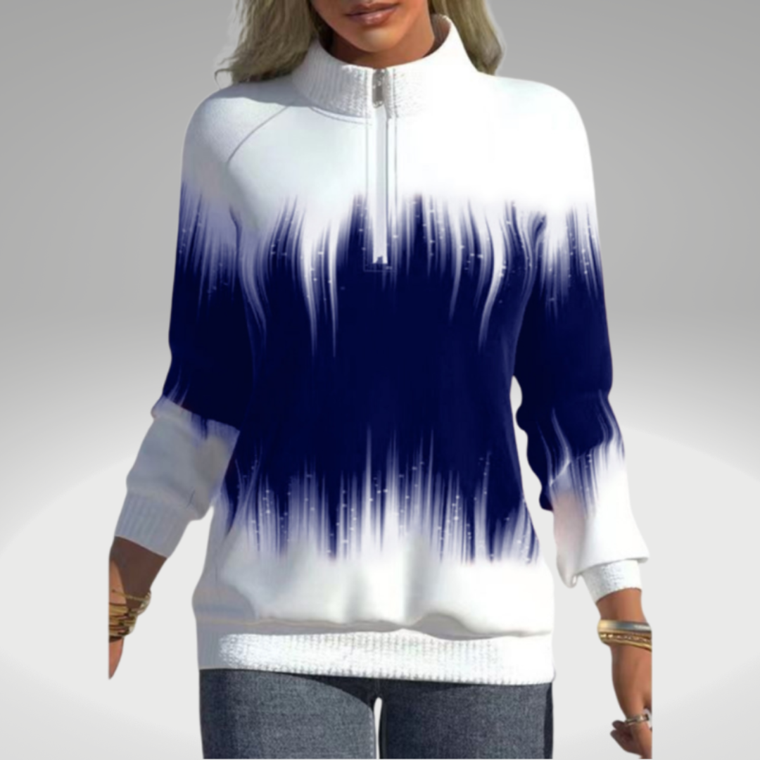 Elarova | Damen Sweatshirt mit Farbverlaufdruck