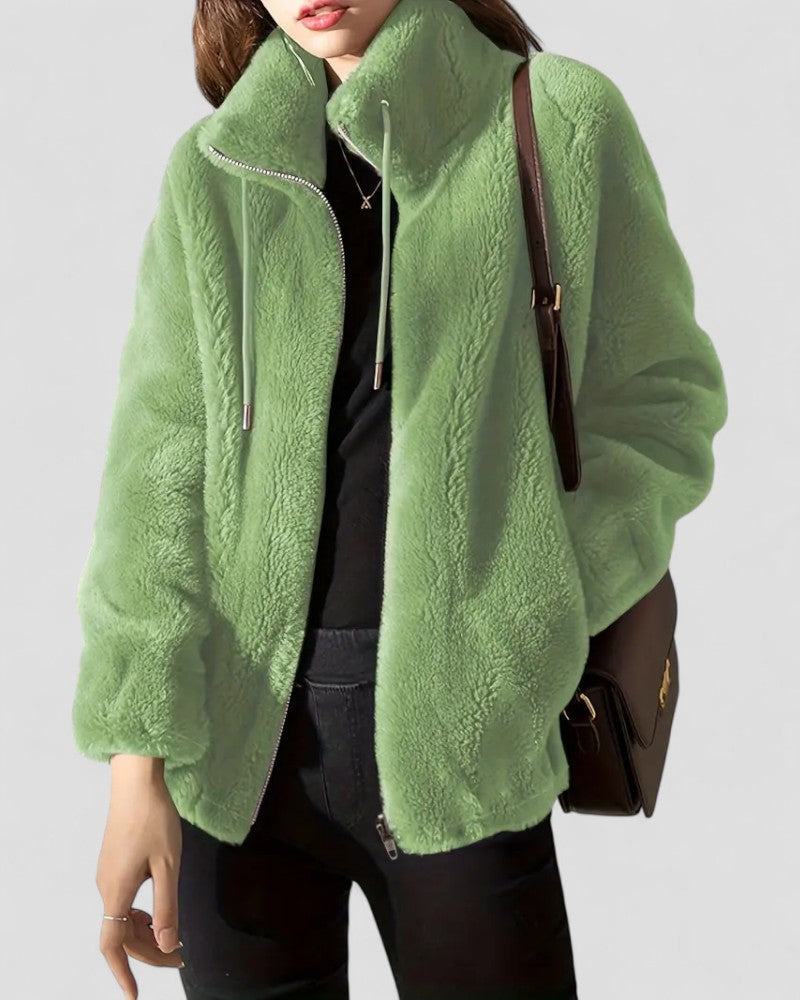 Elarova | Damen-Wintermantel aus Plüschfleece