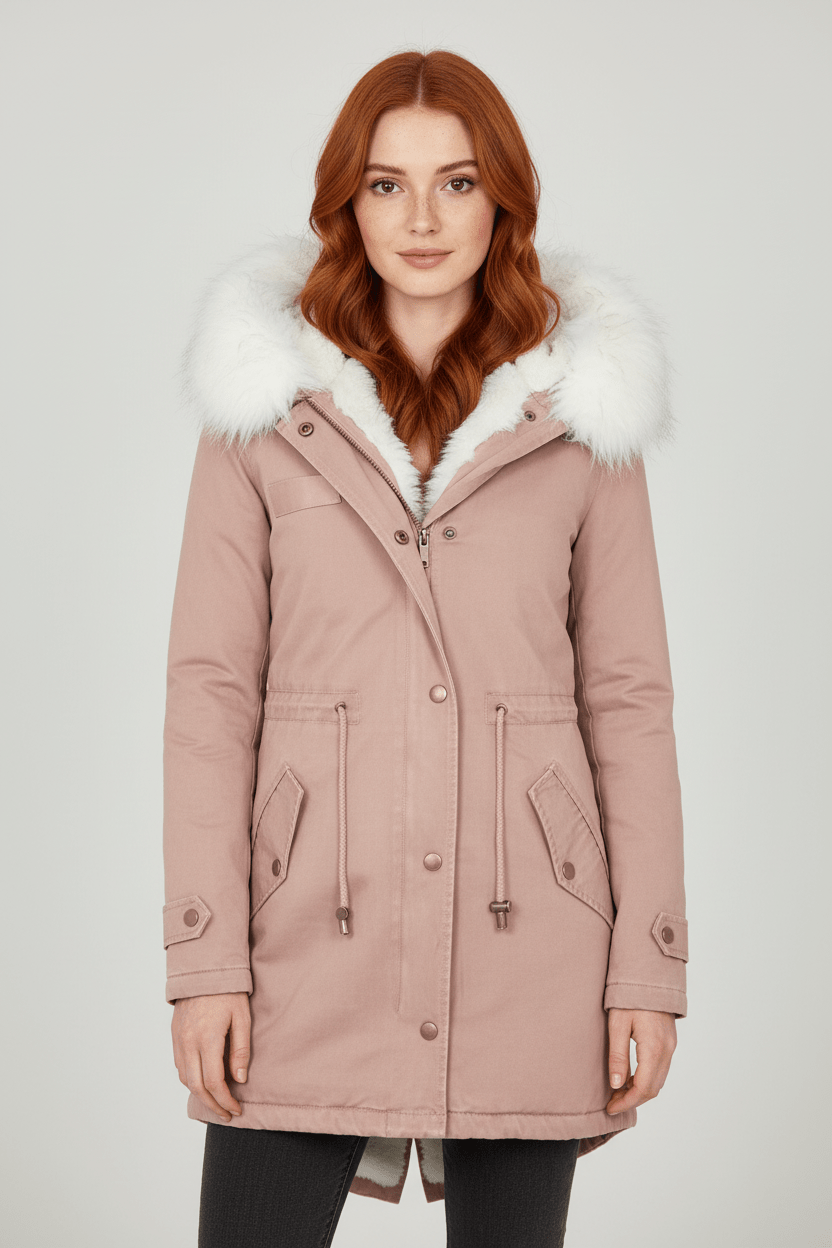 Elarova | DamenWinterparka mit Kapuze und Fellfutter