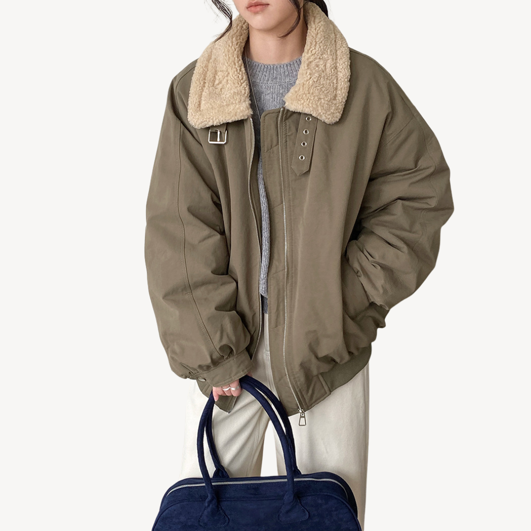 Elarova | Dicker Fleece-Winterparka für Damen