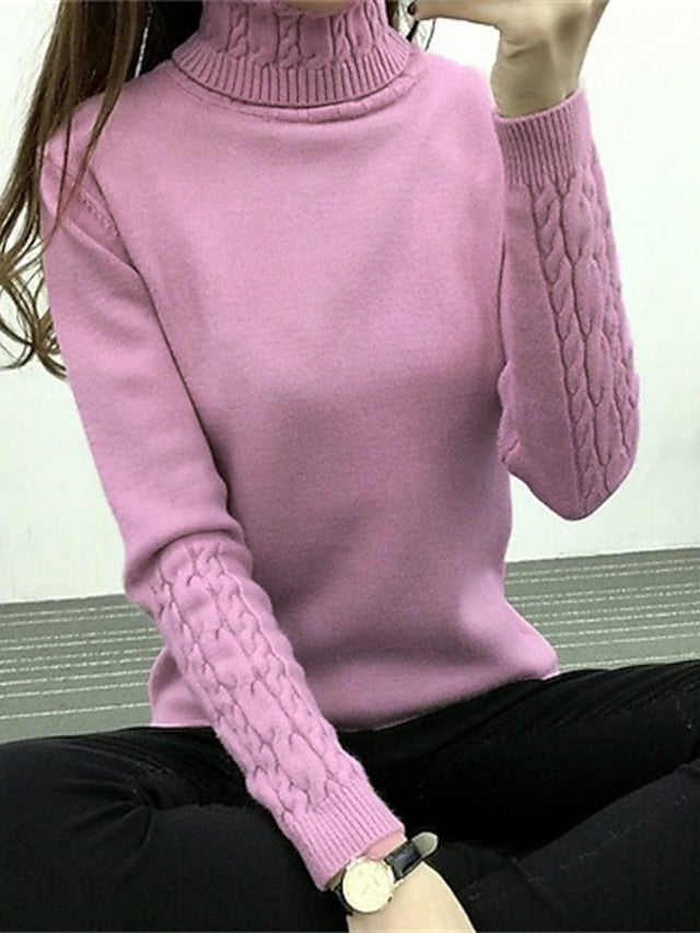 Elarova | Elegant Chic Strickpullover mit Zopfmuster