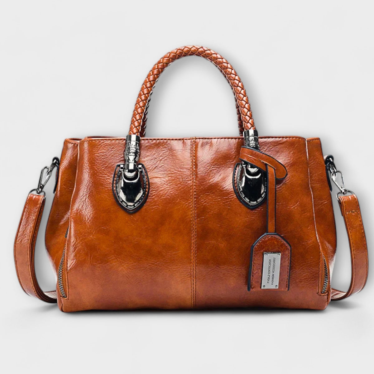 Elarova | Elegante Leder Duffel Tasche