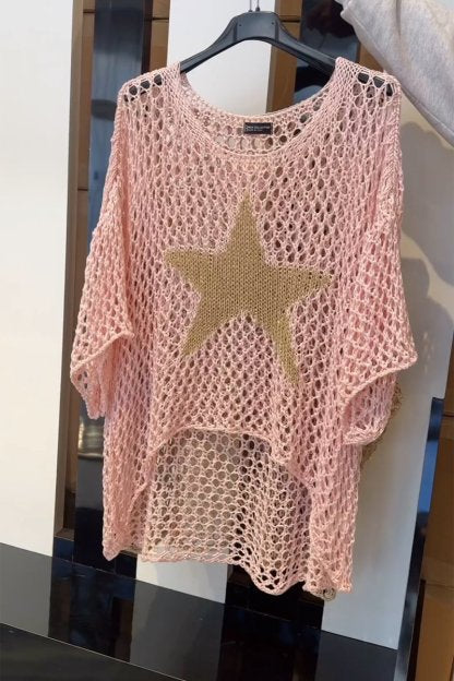 Elarova | Eleganter Strickpullover Mit Stern Design Für Frauen