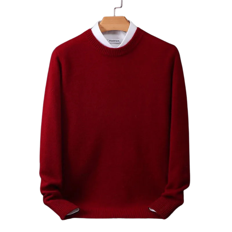 Elarova | Eleganter klassischer Rundhalsausschnitt Pullover