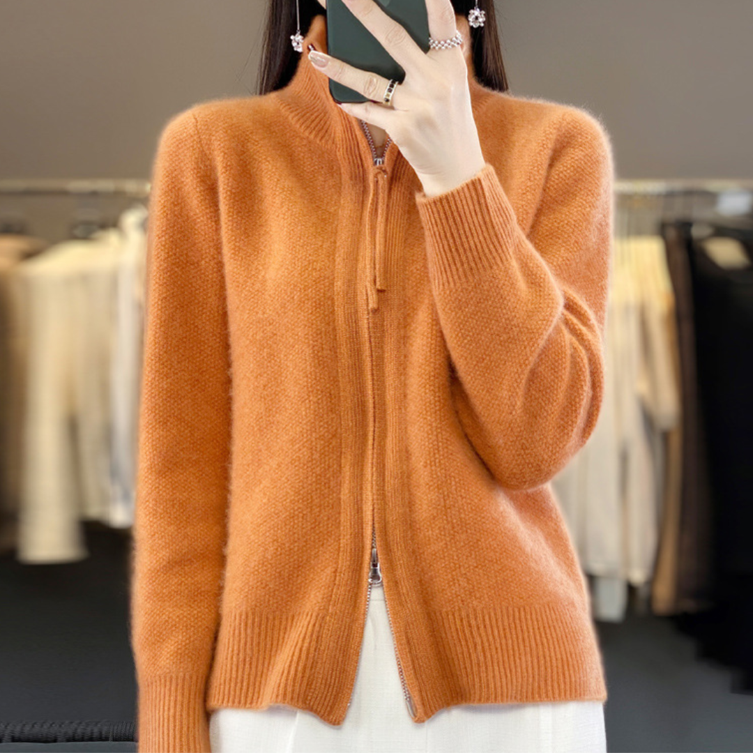 Elarova | Eleganter und bequemer ReißverschlussCardigan