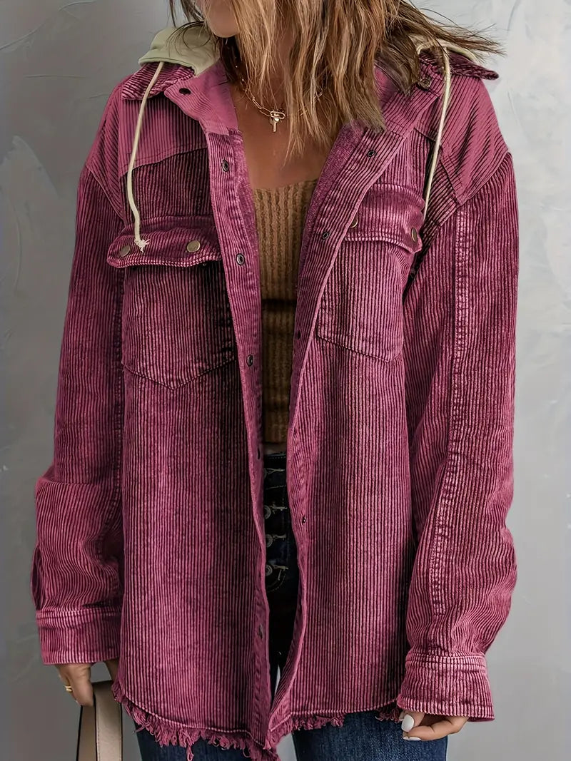 Elarova | Farbblock Hoodie Jacke für Damen | Perfekt für Herbst und Winter