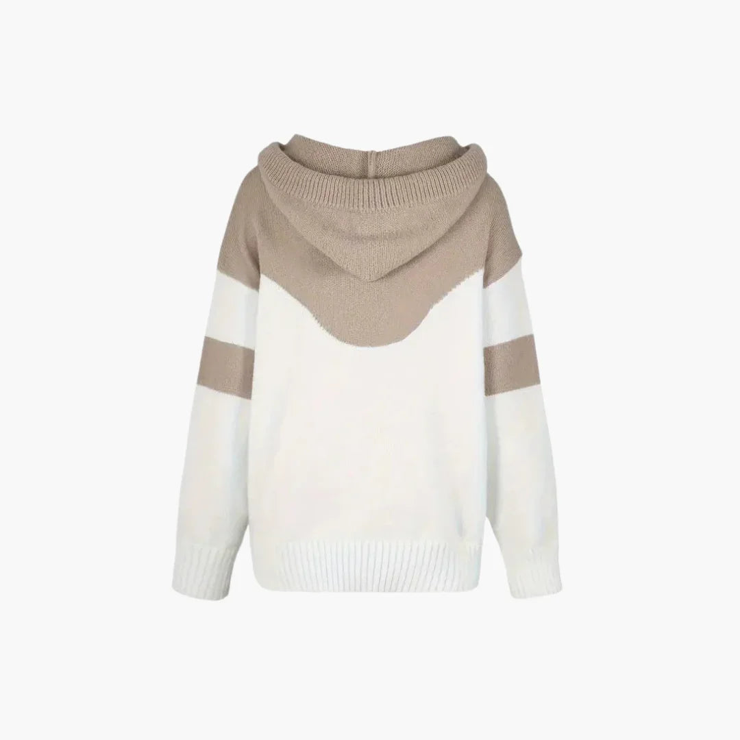 Elarova | Farbblock Kapuzenpullover für Damen