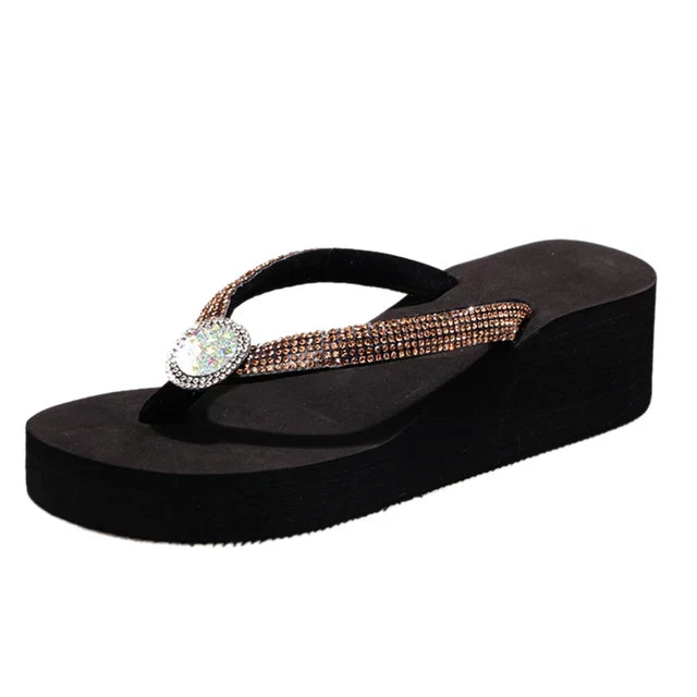Elarova | Flop mit Keilabsatz Strand Sommer