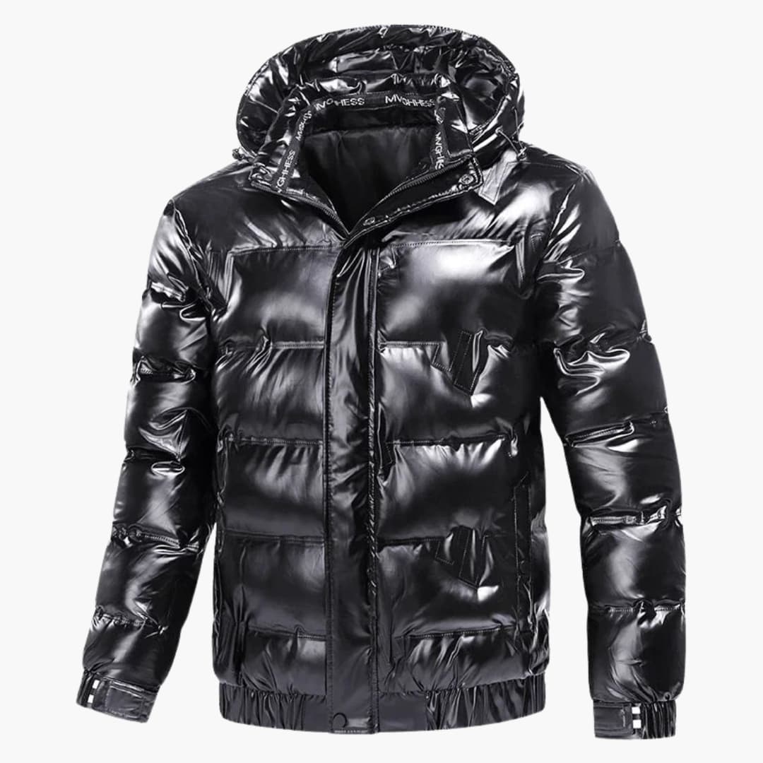 Elarova | Gefütterte Herrenjacke mit Kapuze und Reißverschluss