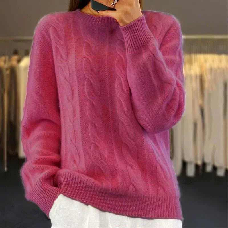 Elarova | Gerippter Strickpullover für Damen