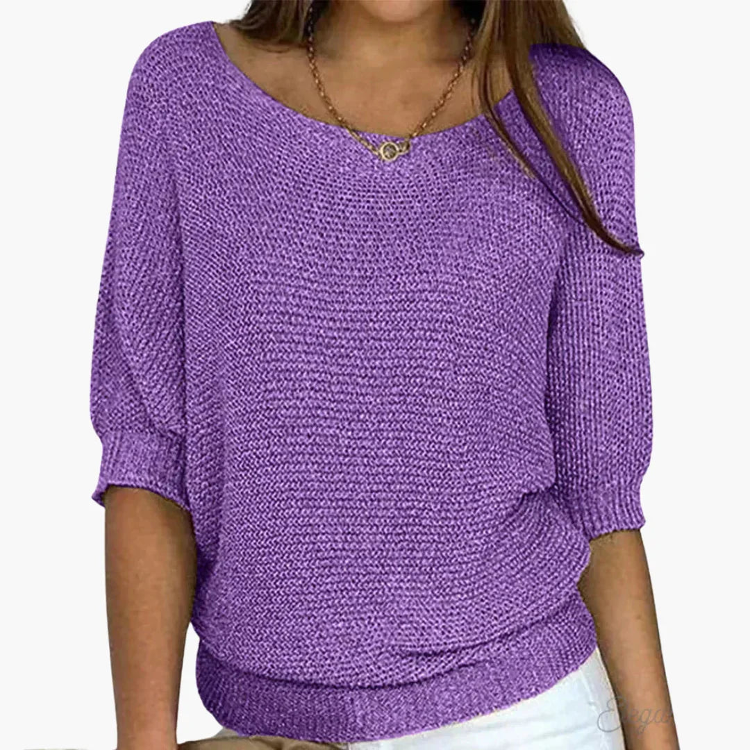 Elarova | Gerippter Strickpullover für Damen