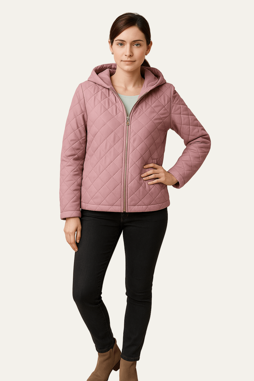 Elarova | Gesteppte Damen-Kapuzenjacke