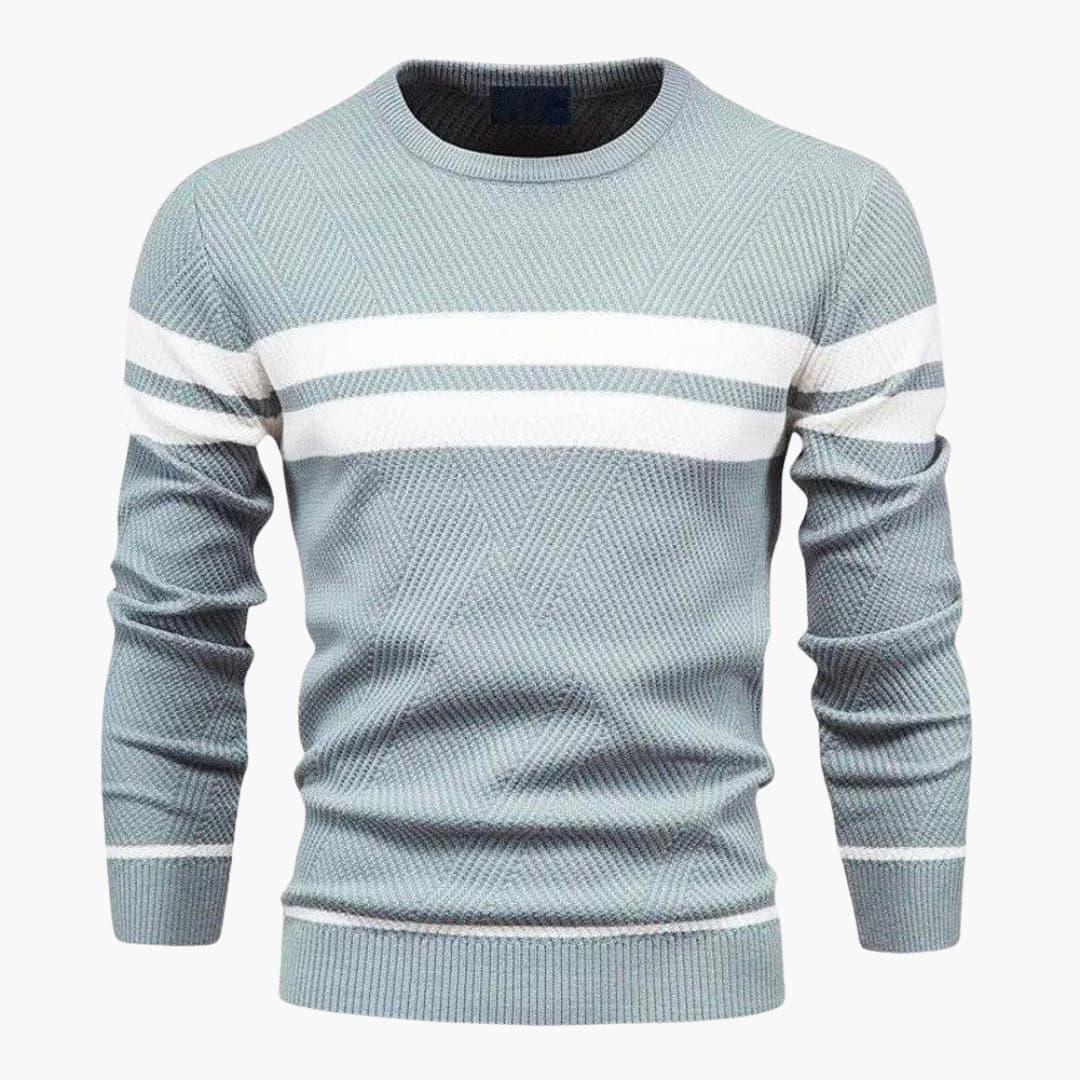Elarova | Gestreifter Pullover für Herren