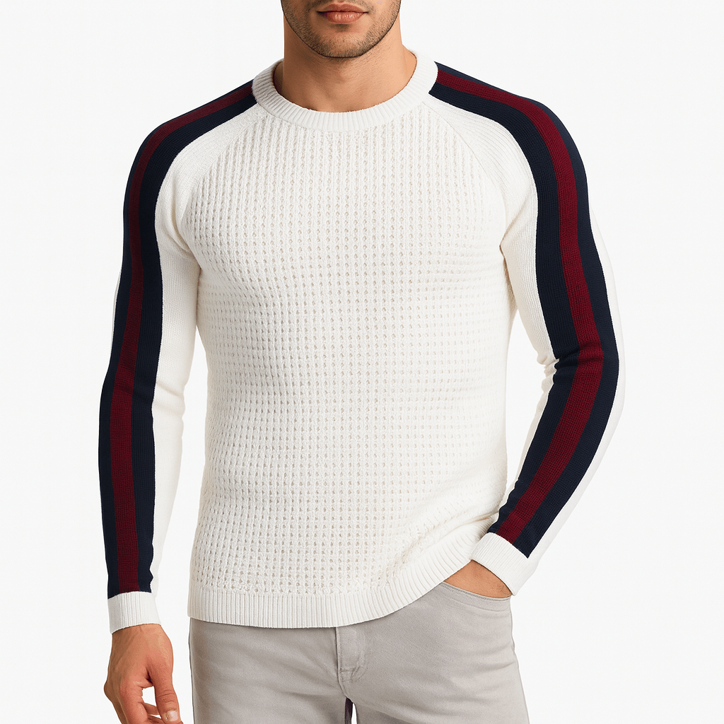 Elarova | Gestreifter Strickpullover