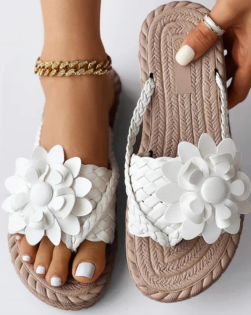 Elarova | Hausschuhe mit Blumendesign für Frauen