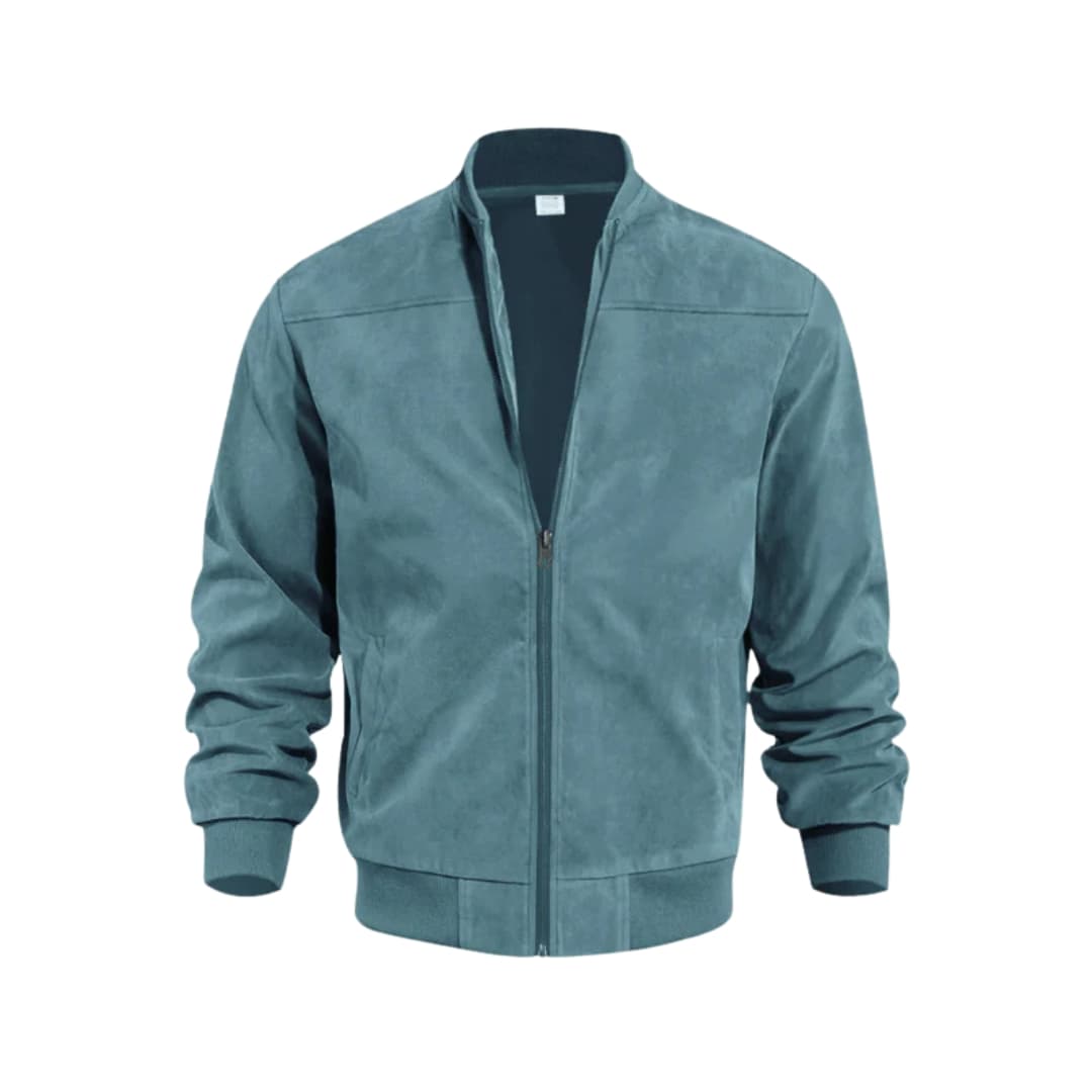 Elarova | Herren Bomberjacke mit Frontreißverschluss und Rippbund