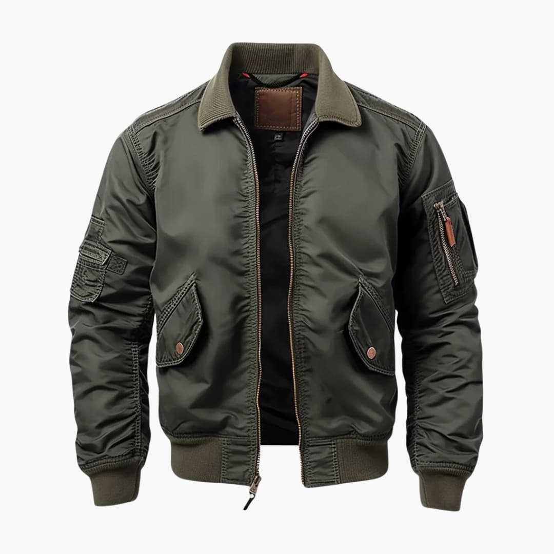 Elarova | Herren Bomberjacke mit Pattentaschen