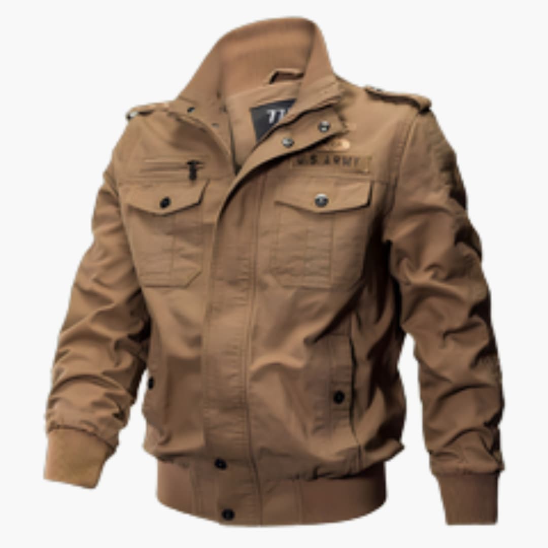 Elarova | Herren Bomberjacke mit Reißverschluss und Fronttaschen