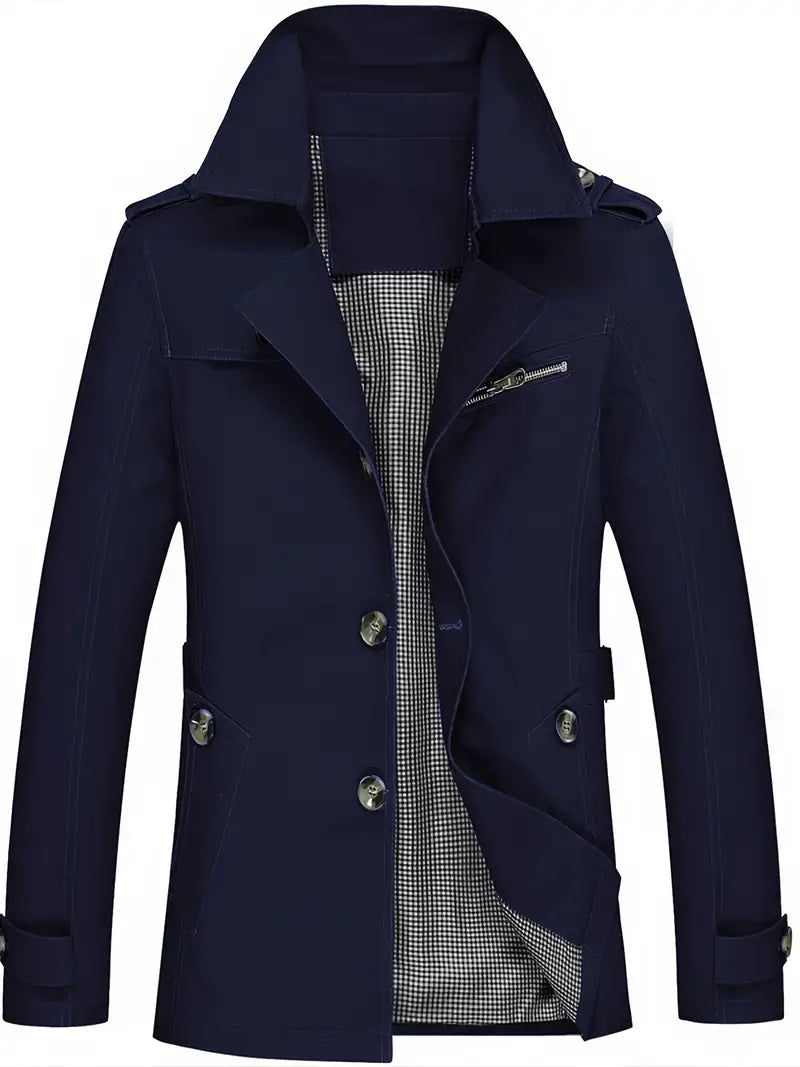 Elarova | Herren Große Größe Baumwollwindjacke Für Frühling Und Herbst