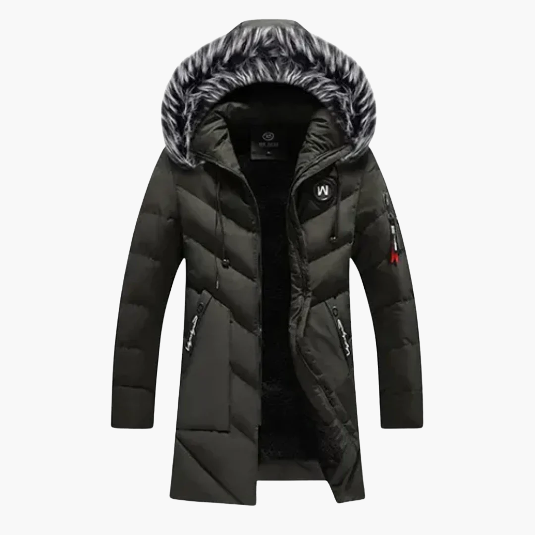 Elarova | Herren Jacke mit Kapuze und gesteppter Oberfläche