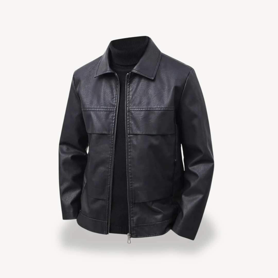 Elarova | Herren Kunstlederjacke