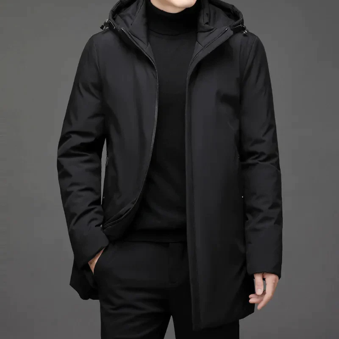 Elarova | Herren Leichte Windbreaker Lange Jacke