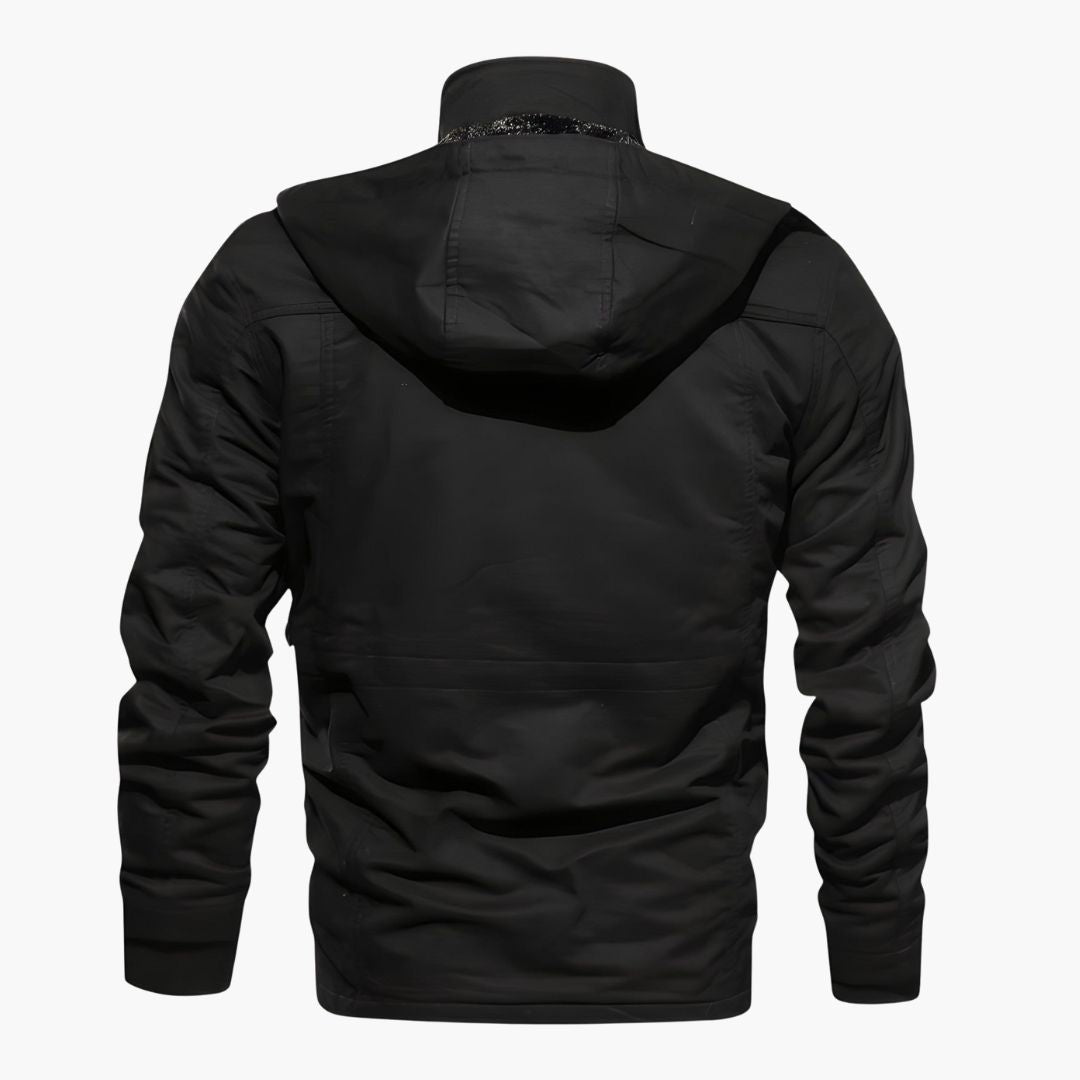 Elarova | Herren Militärjacke mit Kapuze und mehreren Taschen
