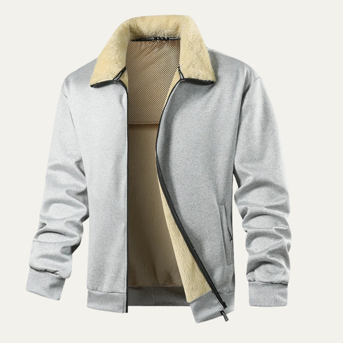 Elarova | Herren-Shelljacke mit Sherpa-Futter