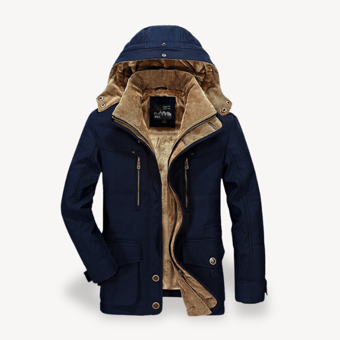 Elarova | Herren Winterjacke mit Fleecefutter
