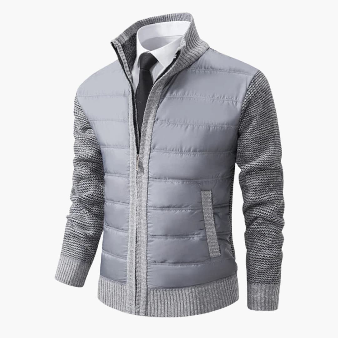 Elarova | Herren-Winterjacke mit Stehkragen