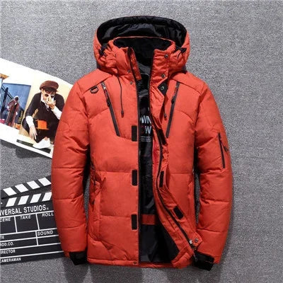 Elarova | Herren-Winterparka mit Kapuze - Warmer, winddichter Schneeparka für kalte Tage