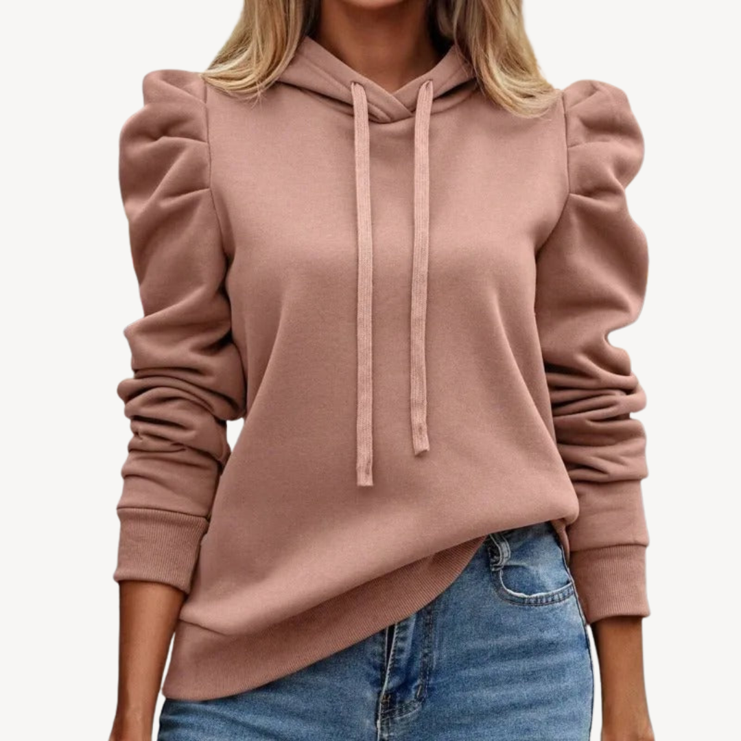 Elarova | Hoodie mit Puffärmeln für Damen