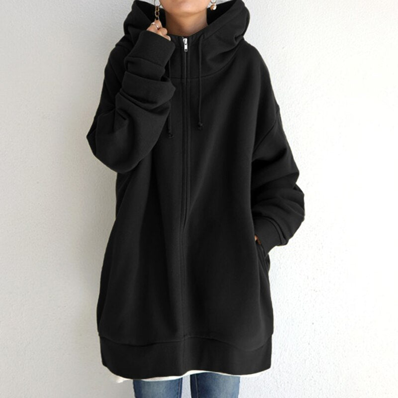 Elarova | Hyggelig Winter Pullover Kapuzenpullover In Übergröße