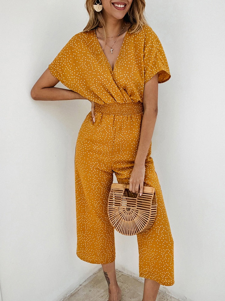 Elarova | Jumpsuit Setze ein Statement mit unserem stylischen Polka Dot Jumpsuit