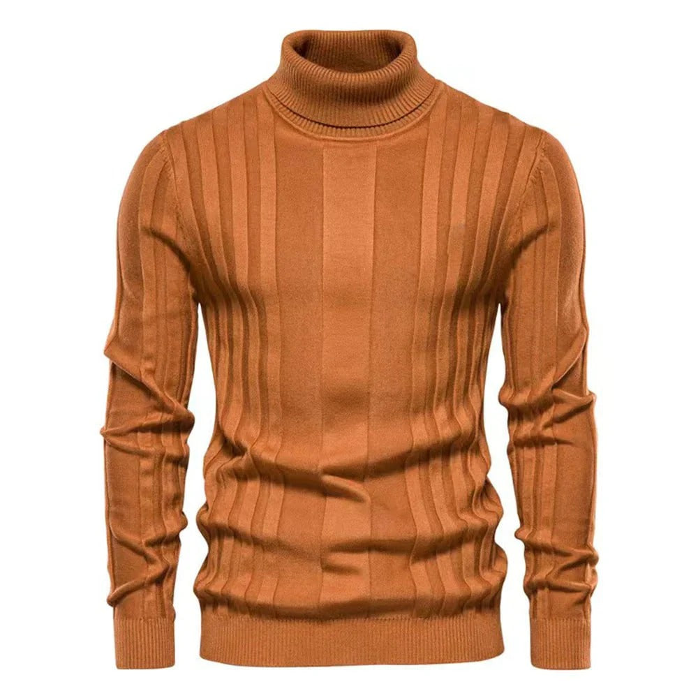 Elarova | Klassischer Rollkragenpullover für Herren
