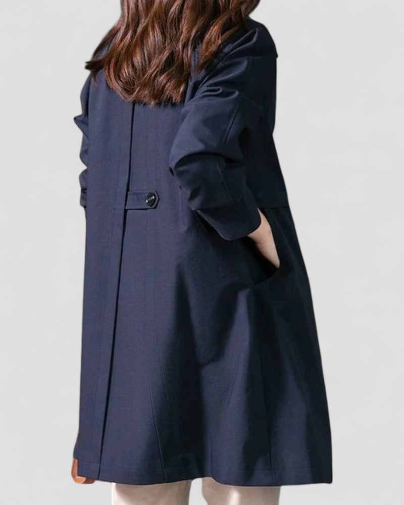 Elarova | Klassischer einreihiger Trenchcoat für Damen