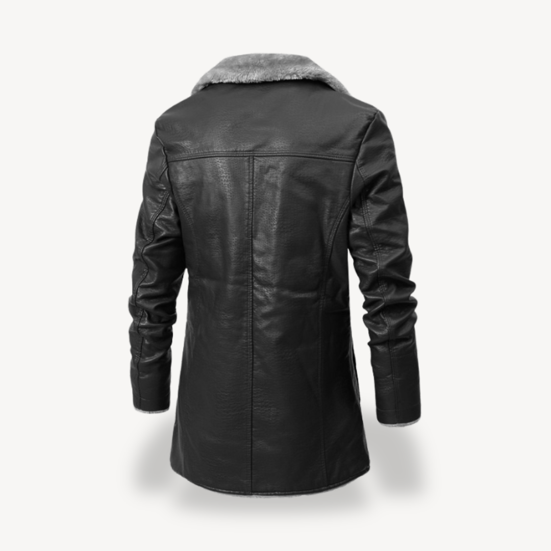 Elarova | Kunstpelz-Lederjacke Herren